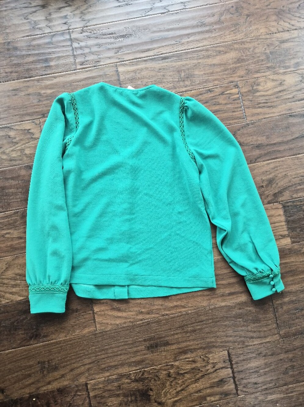 *NWT* [Sezane] Ella Blouse In Green, Size 38/6 - Picture 3 of 9